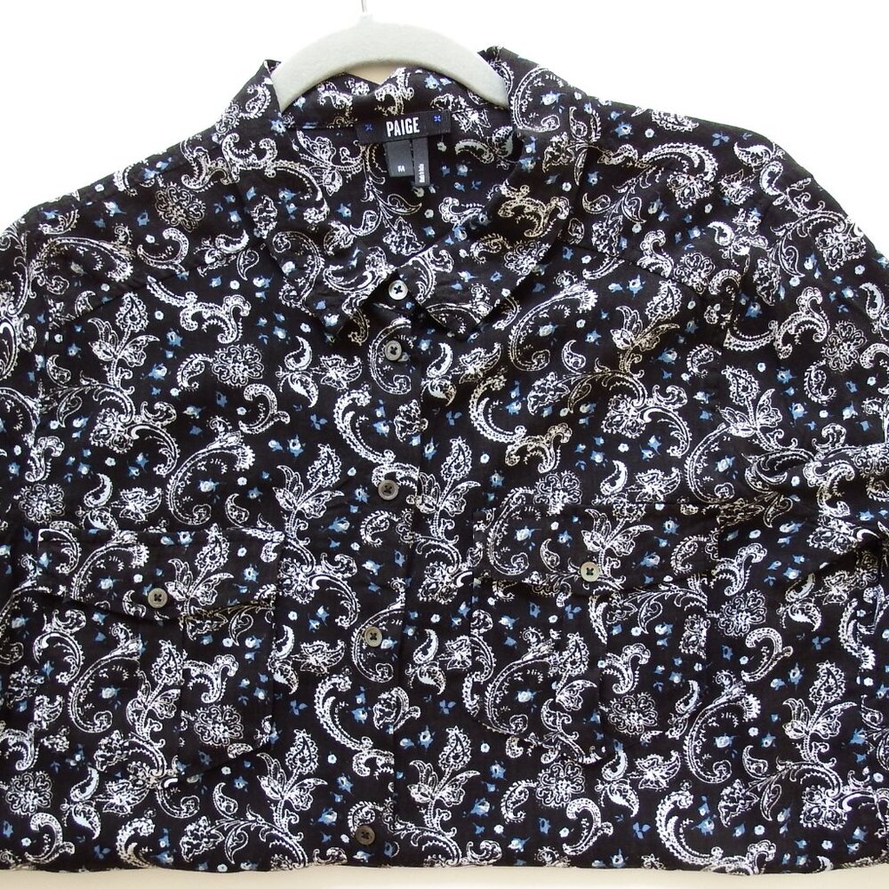 Paige Button Up Shirt Size M Rayon